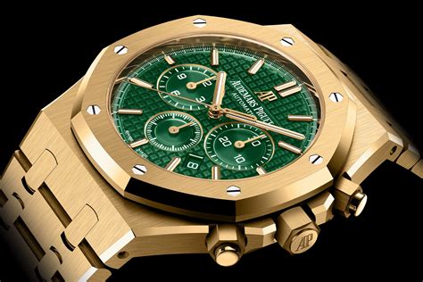 audemars piguet gold green|audemars piguet green face.